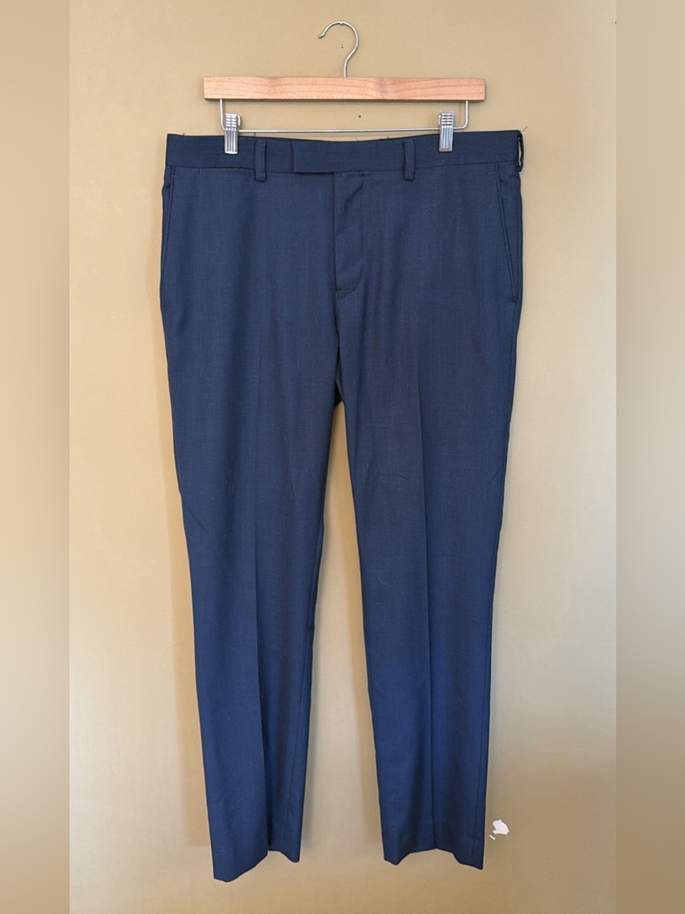 Louis Raphael Tailored Men's Dress Pants 35x32 Navy Blue